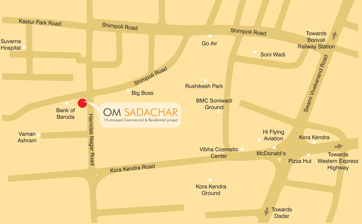 Images for Location Plan of Greenfield Developers Om Sadachar
