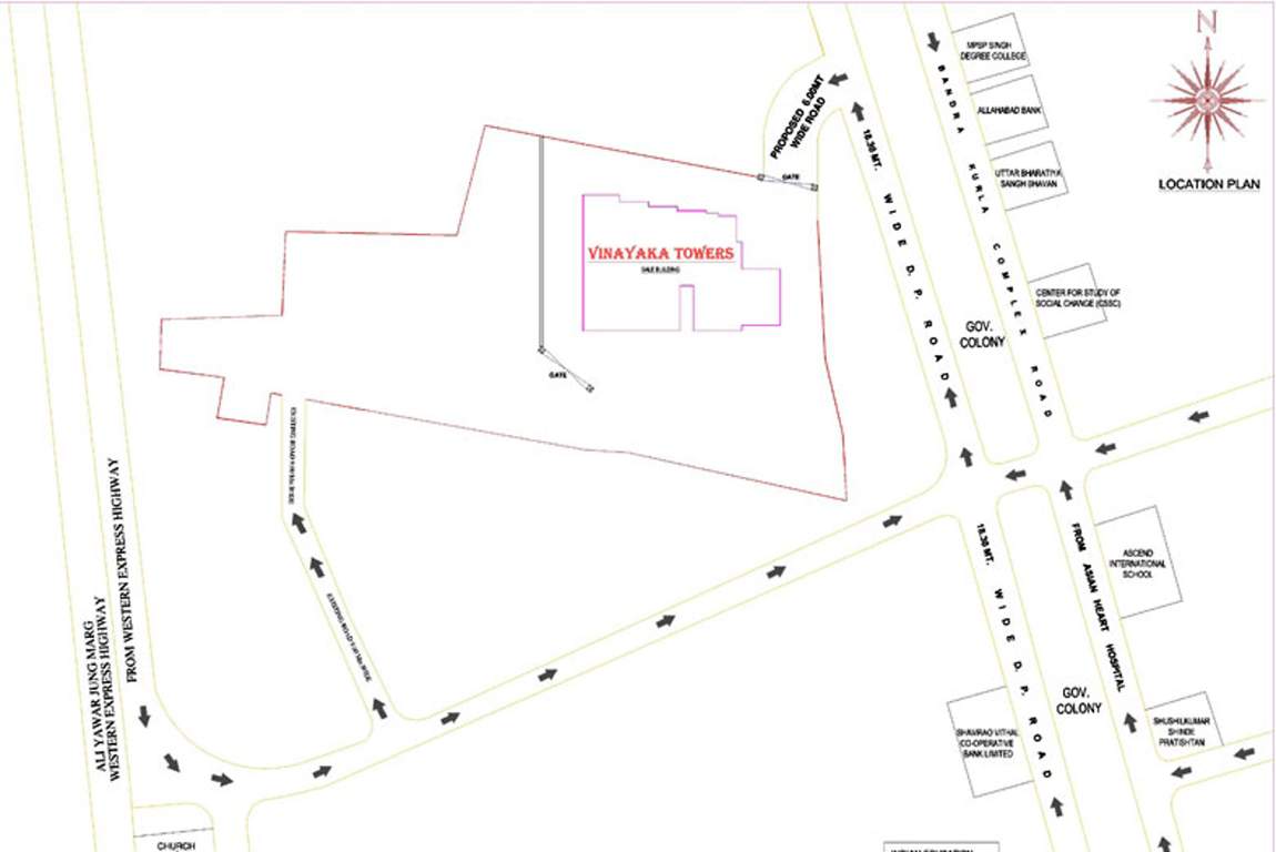  vinayaka towers Images for Location Plan of KK Vinayaka Towers
