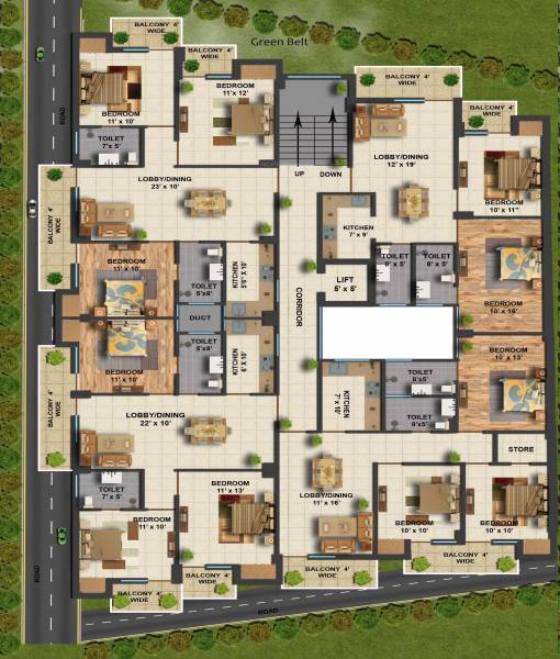 Images for Cluster Plan of Resizone Krishna Arcade