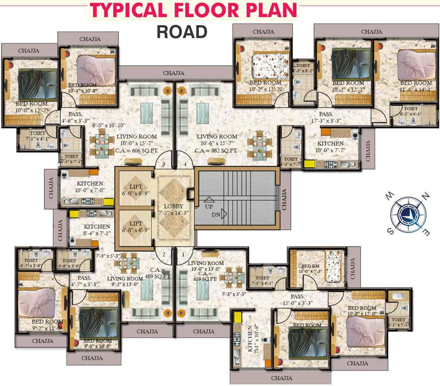 Images for Cluster Plan of Geopreneur Ekta Apartment