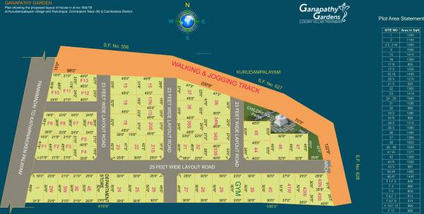 Images for Layout Plan of Green Nest Ganapathy Garden Villas