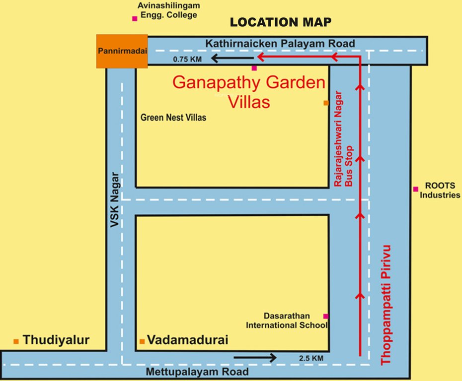 Images for Location Plan of Green Nest Ganapathy Garden Villas