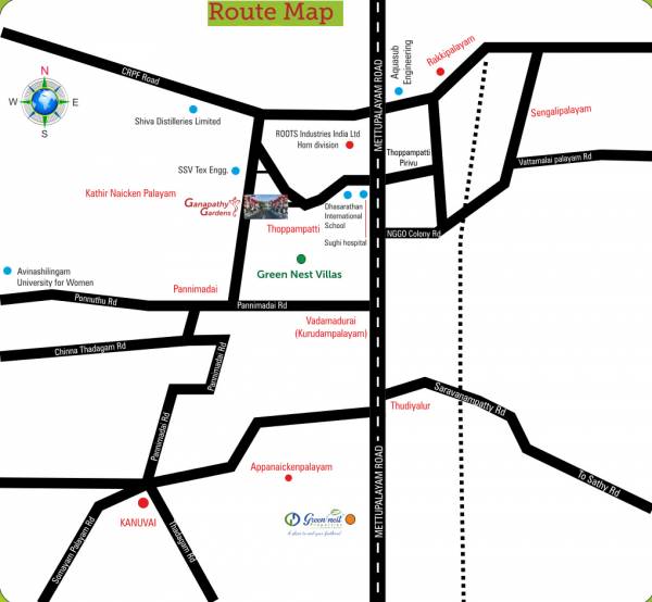 Images for Location Plan of Green Nest Ganapathy Garden Villas