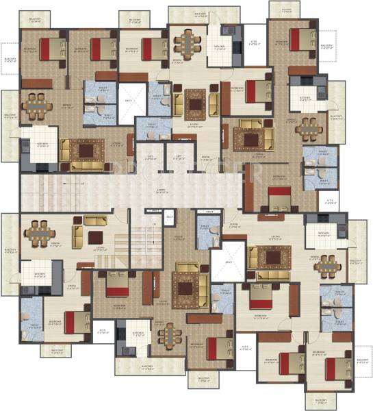 Images for Cluster Plan of Vahe Projects Vahe Landmark