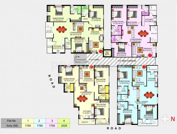 Images for Cluster Plan of Gauthami MCG Residency