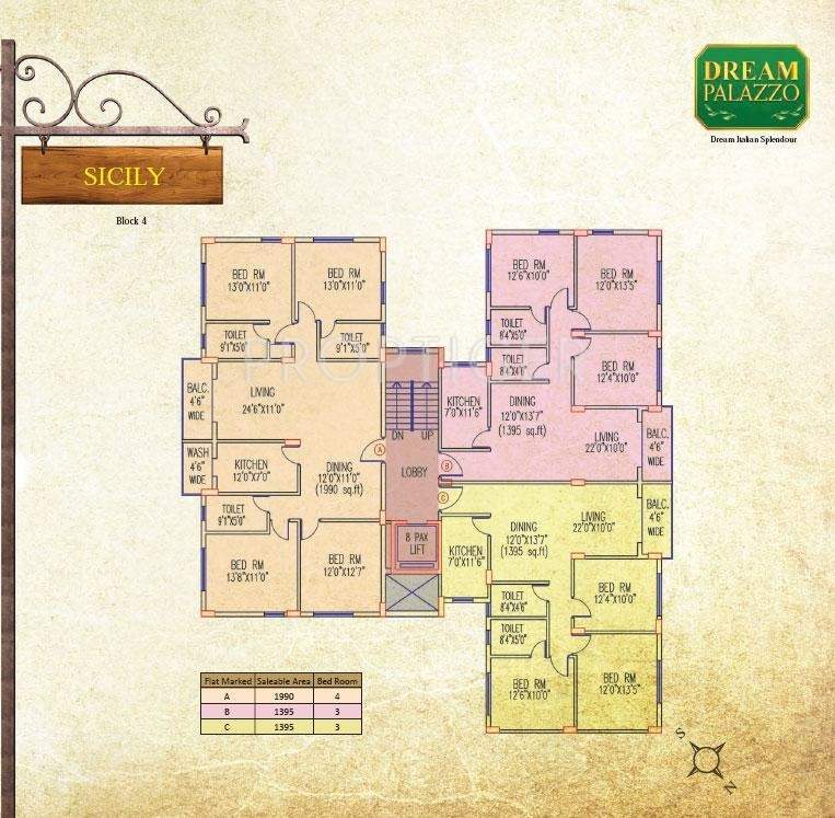  dream palazzo Images for Cluster Plan of Jain Dream Palazzo