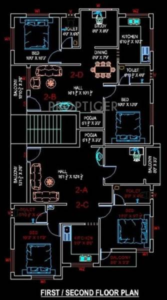 Images for Cluster Plan of United Properties Edifice Apartments