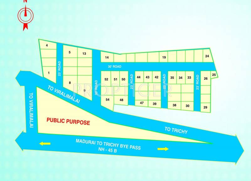 Jemi Housing Ltd Iraiyavan Nagar Plot Site Plan