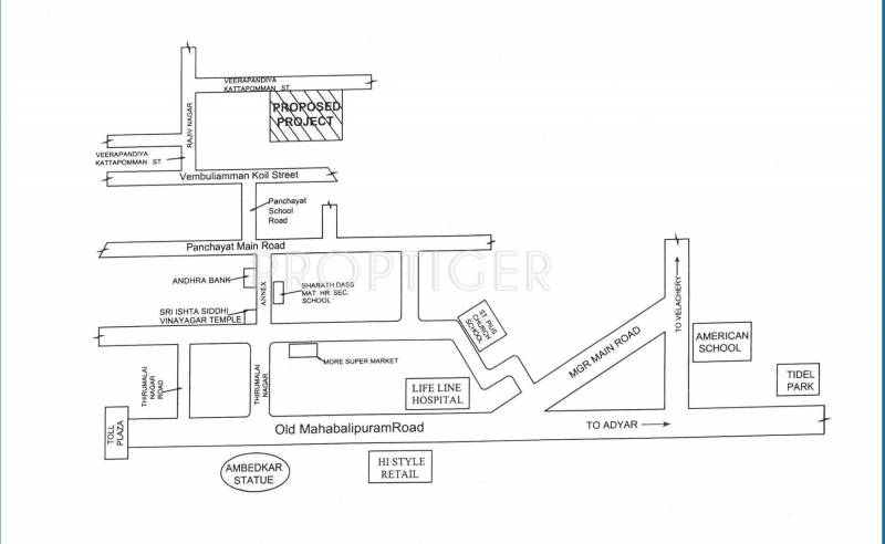 Images for Location Plan of Maaruthi Foundations Maaruthi Elana