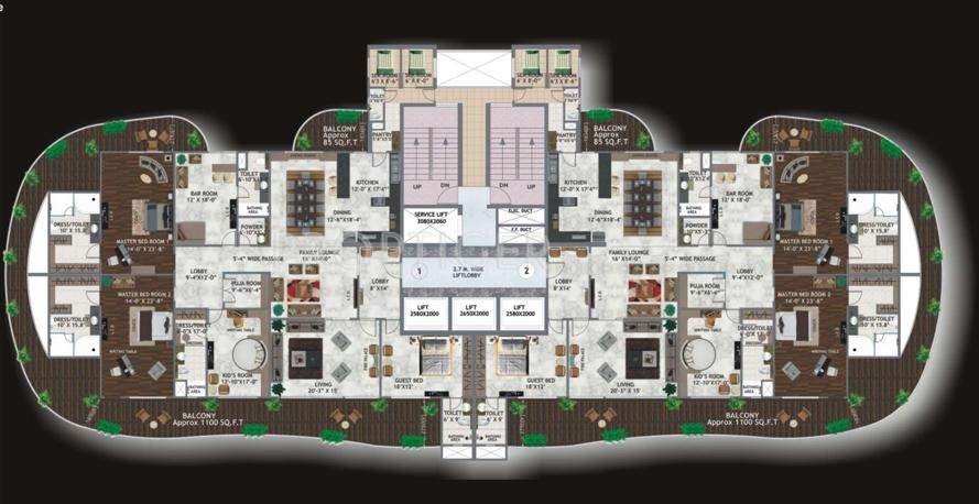  marvella Images for Cluster Plan of Mahagun Marvella