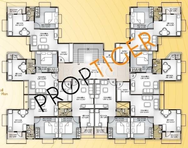 Images for Cluster Plan of Sun Builders Divine 3