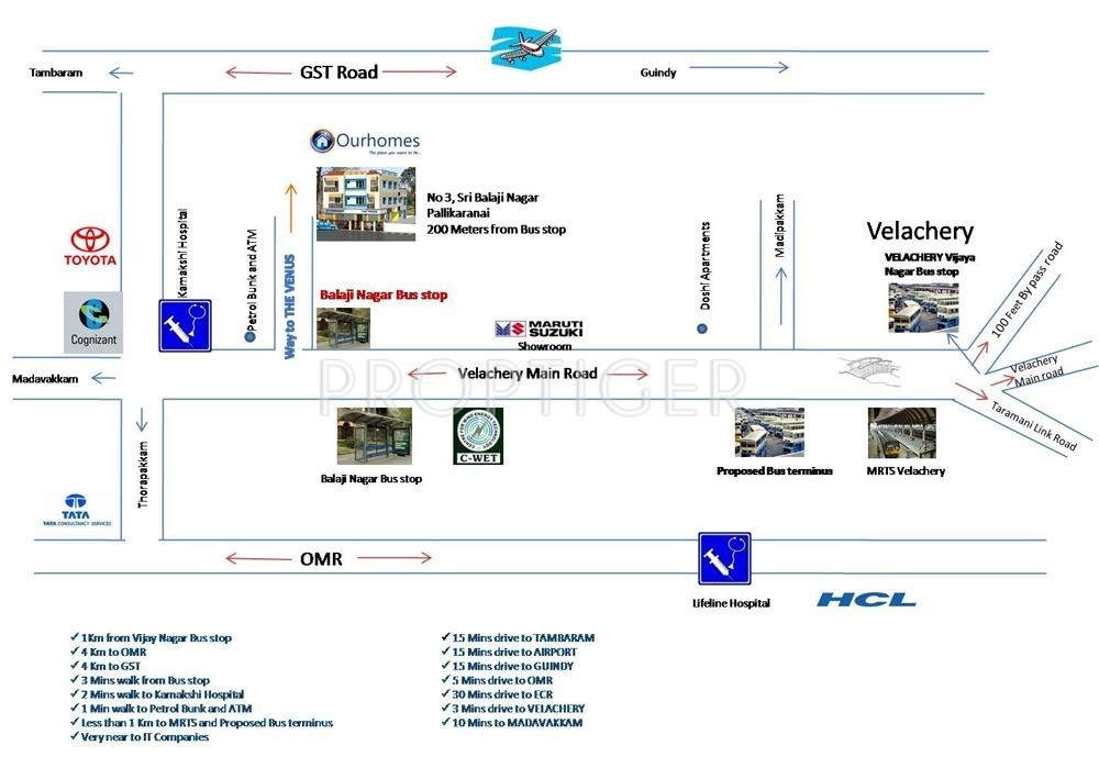 Ourhomes The Venus Location Plan