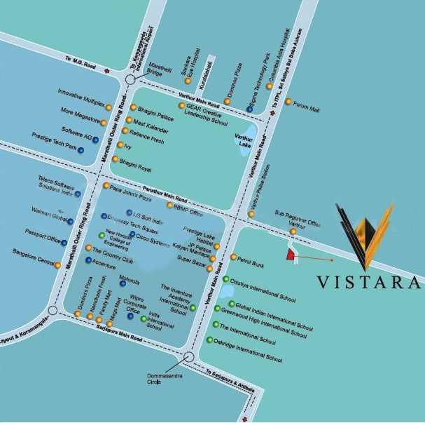  vistara Images for Location Plan of Prominent Vistara