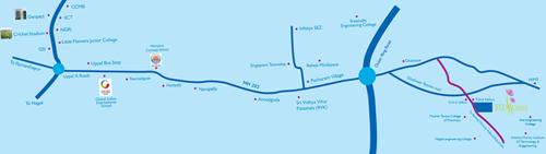  bandari-blossoms Images for Location Plan of Laxmi Bandari Blossoms