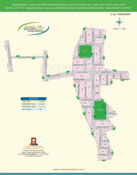 Vision Meadows Estates Silicon City Layout Plan