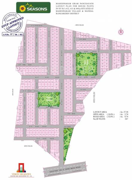 Vision Meadows Seasons Layout Plan