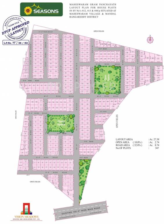 Vision Meadows Seasons Layout Plan