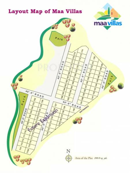 Sri Bhavana Creators Maa Villas Layout Plan