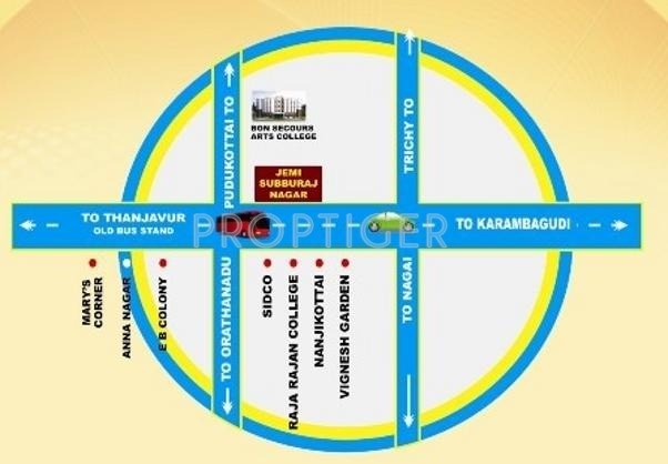 Jemi Housing Subburaj Nagar Location Plan