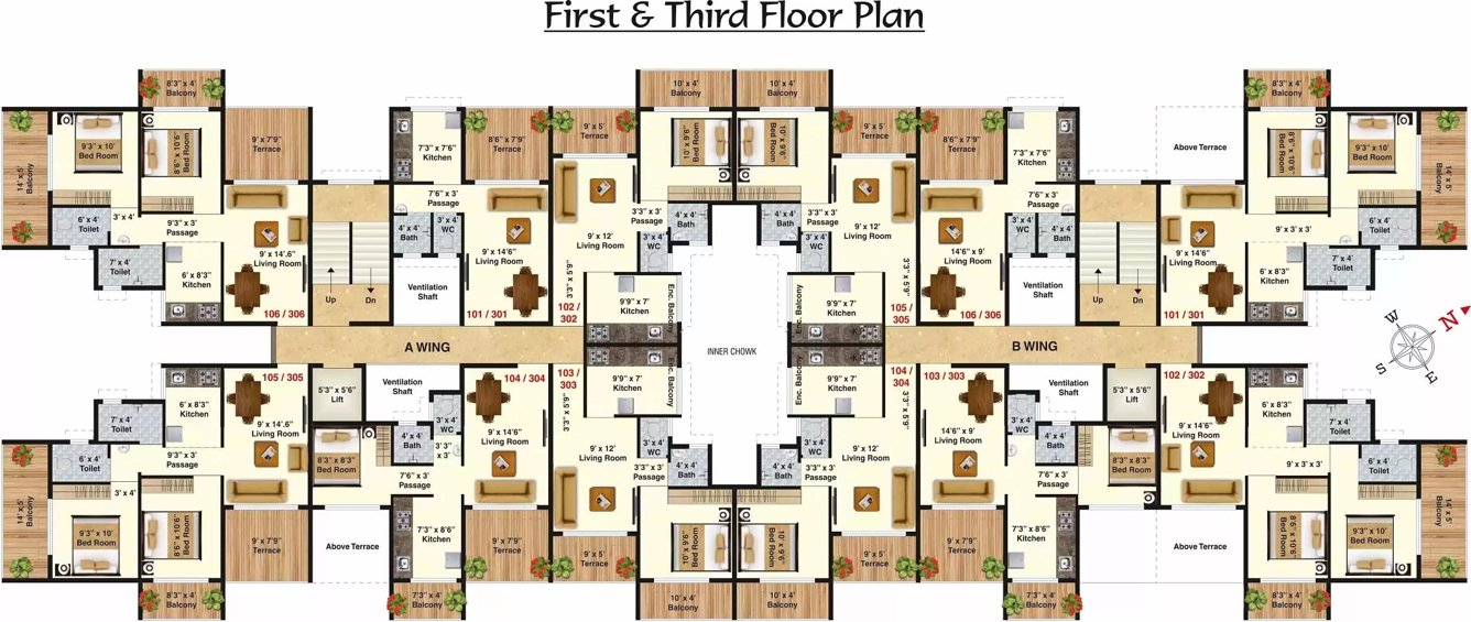  ganesha Tower 1 Cluster Plan for 1st Floor