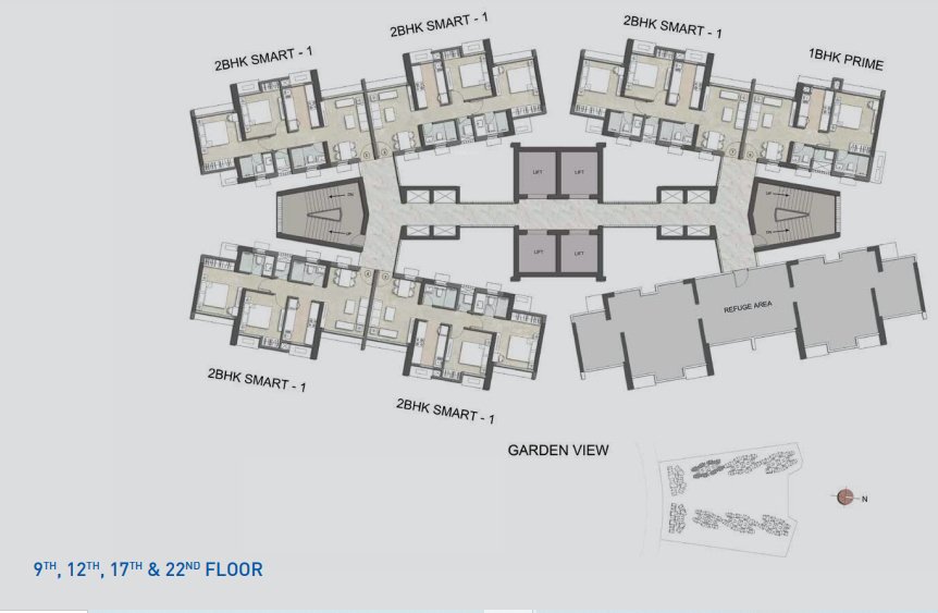 immensa Tower 1 Cluster Plan for 9th Floor