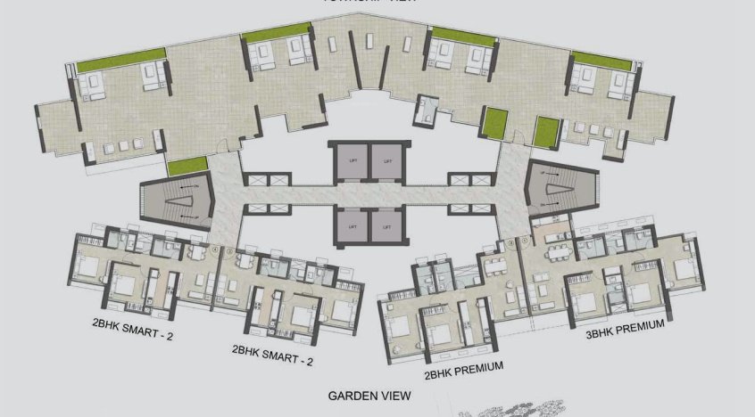 immensa Tower 2 Cluster Plan for 19th Floor