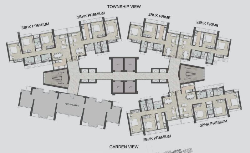 immensa Tower 2 Cluster Plan for 9th Floor