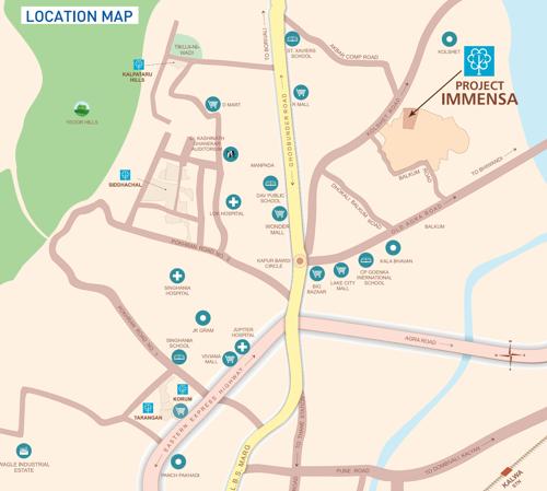 immensa Images for Location Plan of Kalpataru Immensa