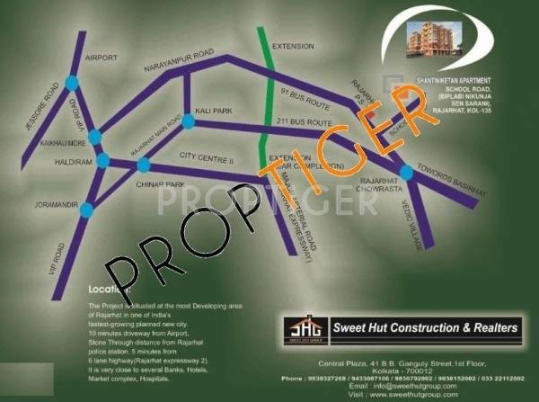  shantiniketan-apartment Location Plan