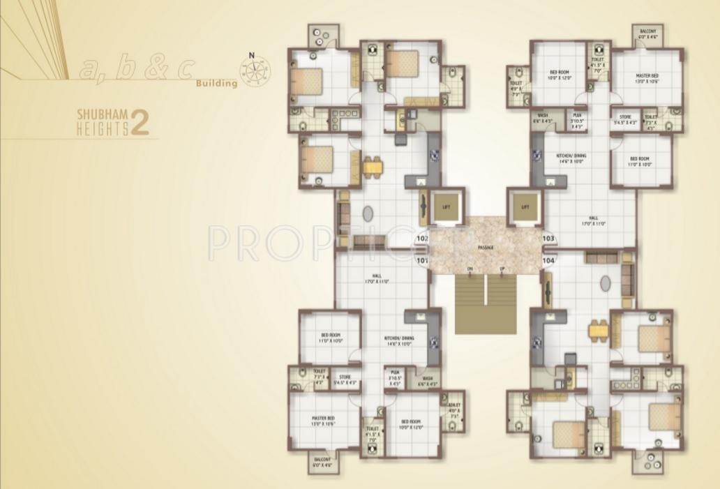Images for Cluster Plan of JT Shubham Heights
