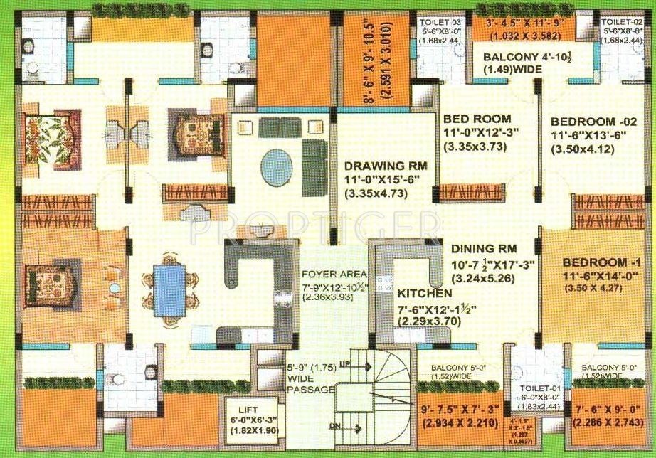 Images for Cluster Plan of Aditya Palm Court