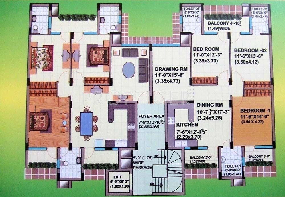 Images for Cluster Plan of Aditya Palm Court