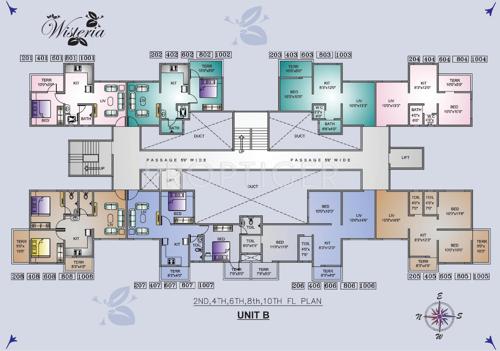  wisteria Images for Cluster Plan of Shyama Wisteria