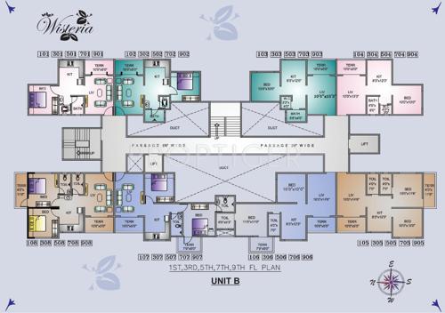  wisteria Images for Cluster Plan of Shyama Wisteria