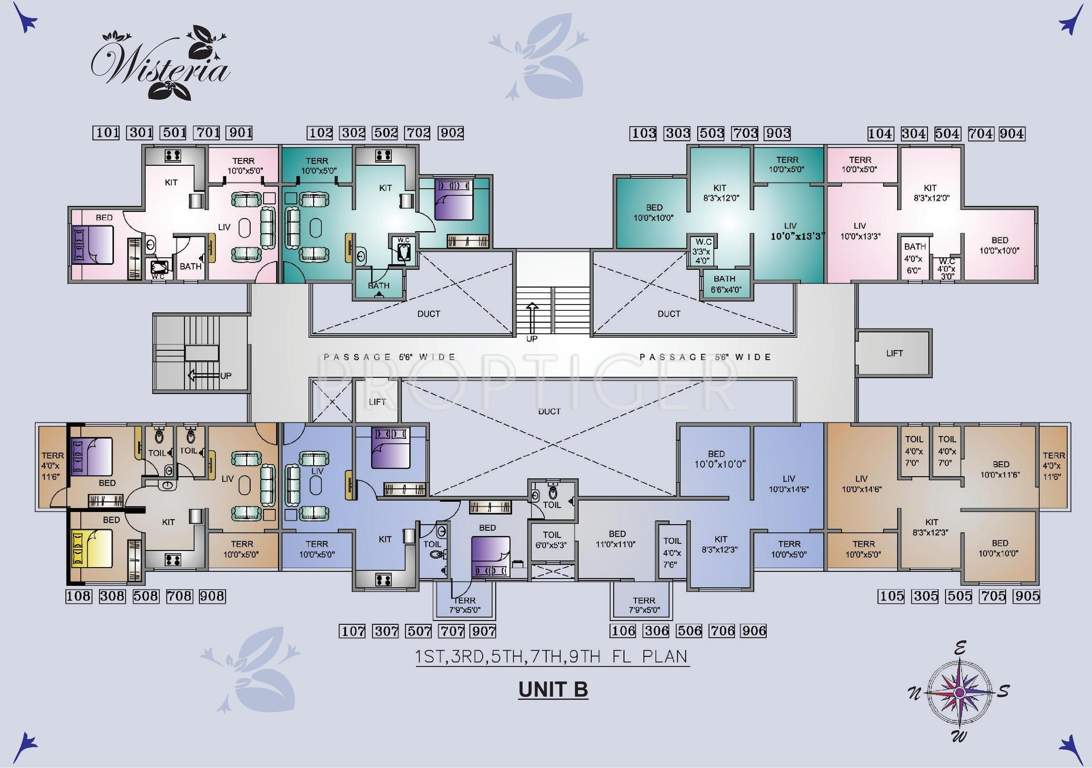 wisteria Images for Cluster Plan of Shyama Wisteria
