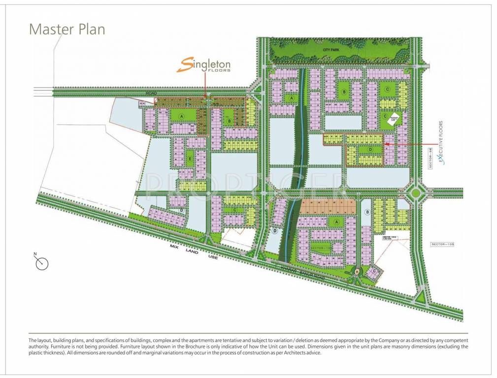 Images for Master Plan of Unitech Singleton Floors