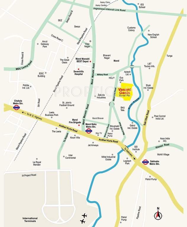  vasant oasis Images for Location Plan of Sheth Vasant Oasis