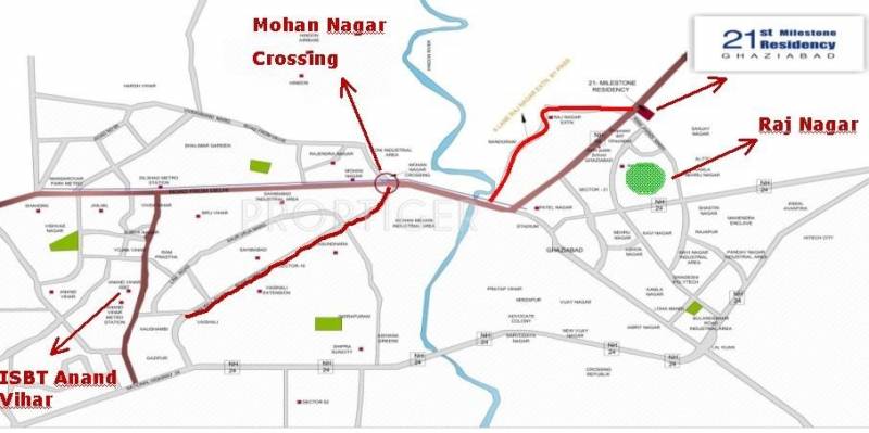  21st-milestone-residency Images for Location Plan of IFCI 21st Milestone Residency