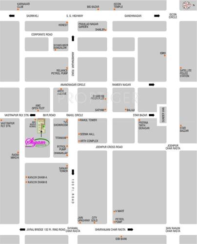  shyam-elegance Images for Location Plan of Shyam Elegance