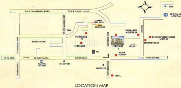 Akash Homes Heritage X Location Plan
