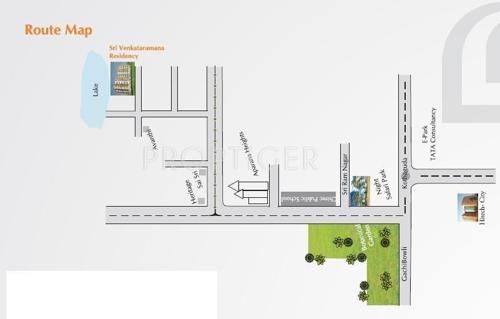 Saishakti Infrastructure Sri Venkataramana Residency Location Plan