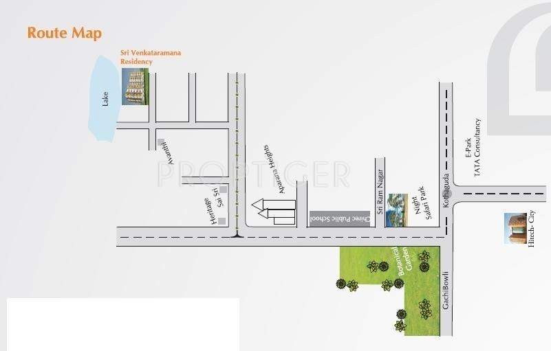 Saishakti Infrastructure Sri Venkataramana Residency Location Plan