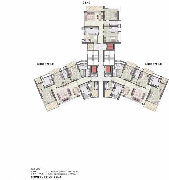 Images for Cluster Plan of Jaypee Kristal Court