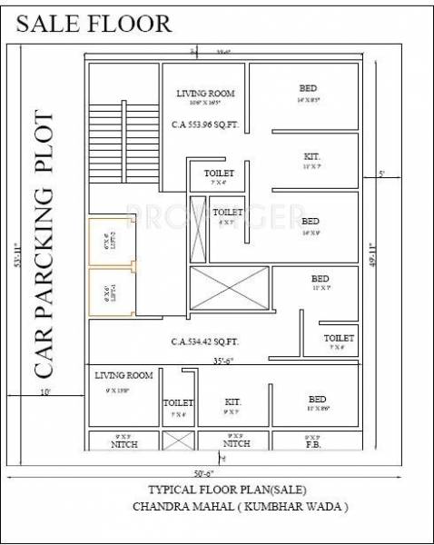 Images for Cluster Plan of Reputed Builder Sai Chandra Mahal