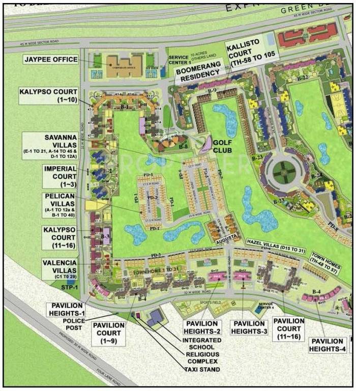 Images for Location Plan of Jaypee Boomerang Residencess