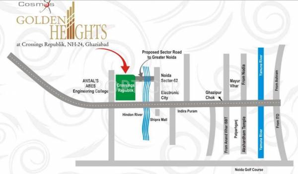 Cosmos Infra Golden Heights Location Plan