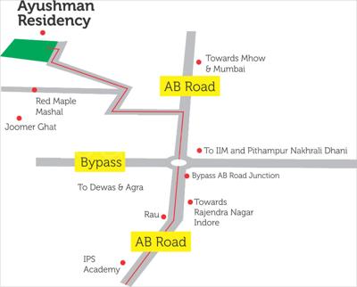  residency Images for Location Plan of Reputed Builder Ayushman Residency