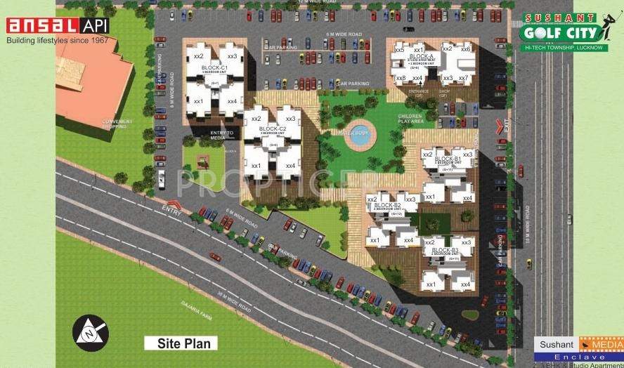  sushant media enclave Images for Layout Plan of Ansal Sushant Media Enclave