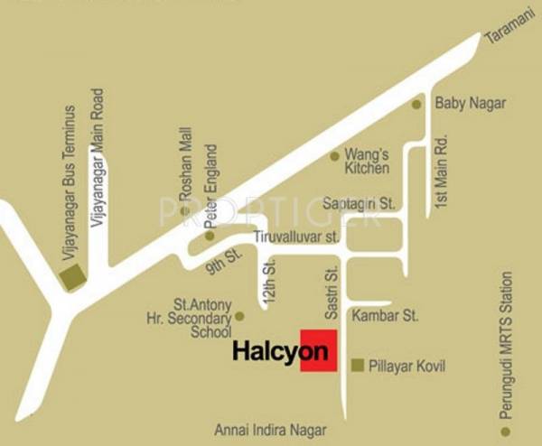 Images for Location Plan of Reputed Builder Halcyon Apartment