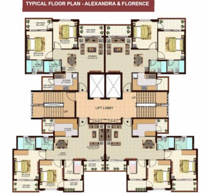  grand omaxe Cluster Plan